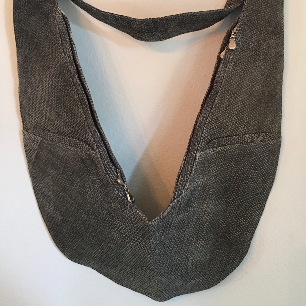 Classic Sash Bag distressed reptile leather